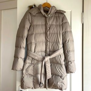 Uniqlo belted down puffer jacket Womens